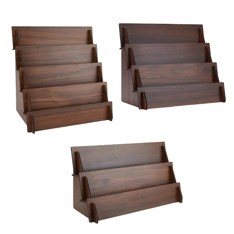 Handgefertigter Treppenhalter aus Holz zum Sammeln von Karten und kleinen Gegenständen 3XUF – Detail 1