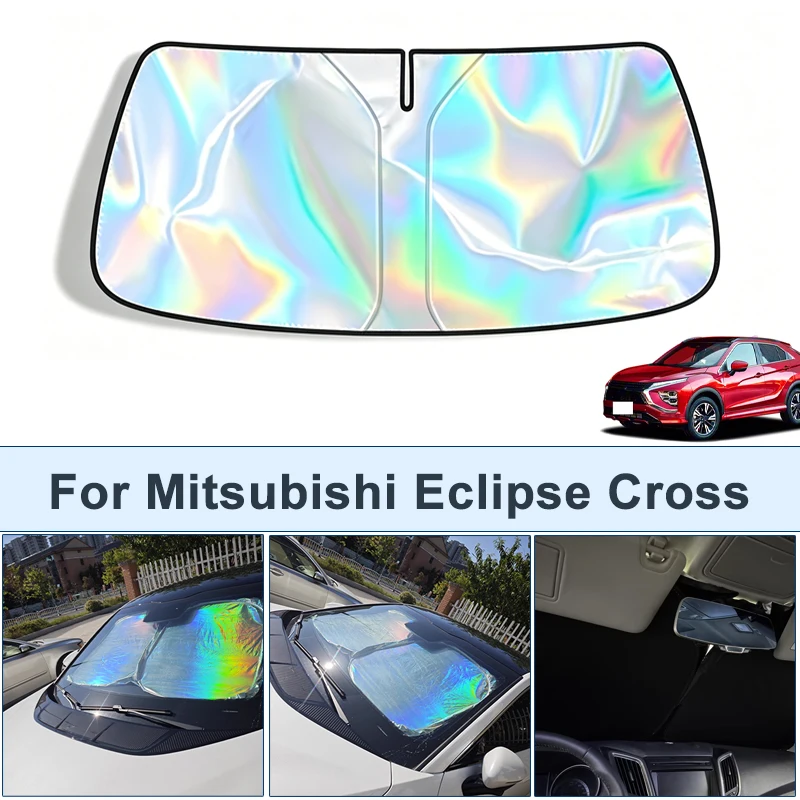 

Foldable Front Windshield Sun Shade For Mitsubishi Eclipse Cross UV Reflective Sun Protection Cover Car Interior Accessory