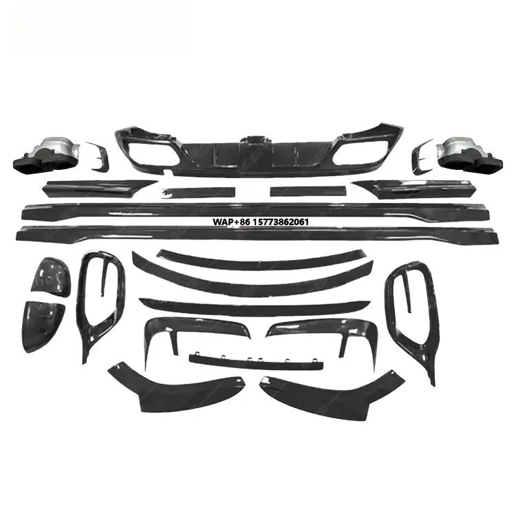 

Body Kit for W223 MBH Upgrade to M Style Carbon Fiber Front Lip Diffuser Side Skirts Mirror Cover