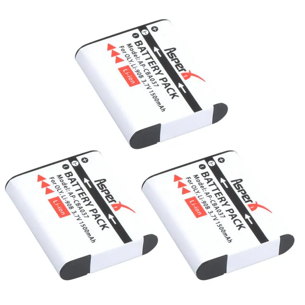 3.7V 1500mAH Li-90B Li90B Li-ion Battery Bateria for Olympus XZ-2 SH-50 SH-1 SP-100 TG4 TG3 TG2 TG1 TG3 iHS XZ2