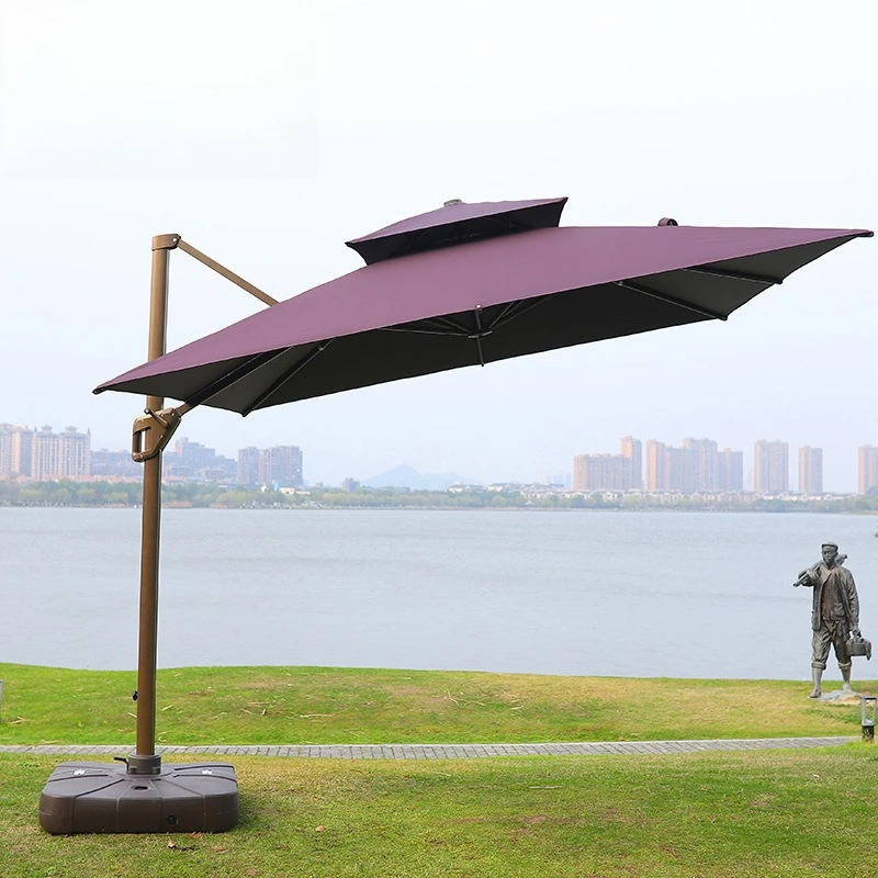 Outdoor Roman Parasol Large Courtyard Villa Garden Terrace Umbrella