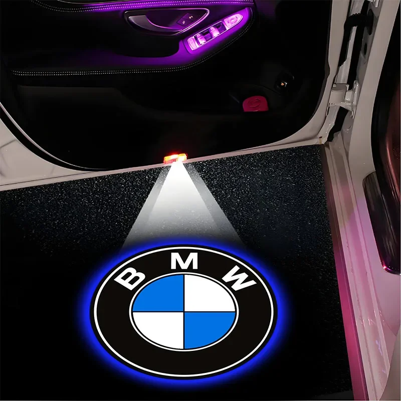 Car Magnetic Welcome Light Door Side Projector Induction Lamp For BMW F22 F23 E46 E93 E39 G26 F01 F02 F06 G32 G20 Accessories