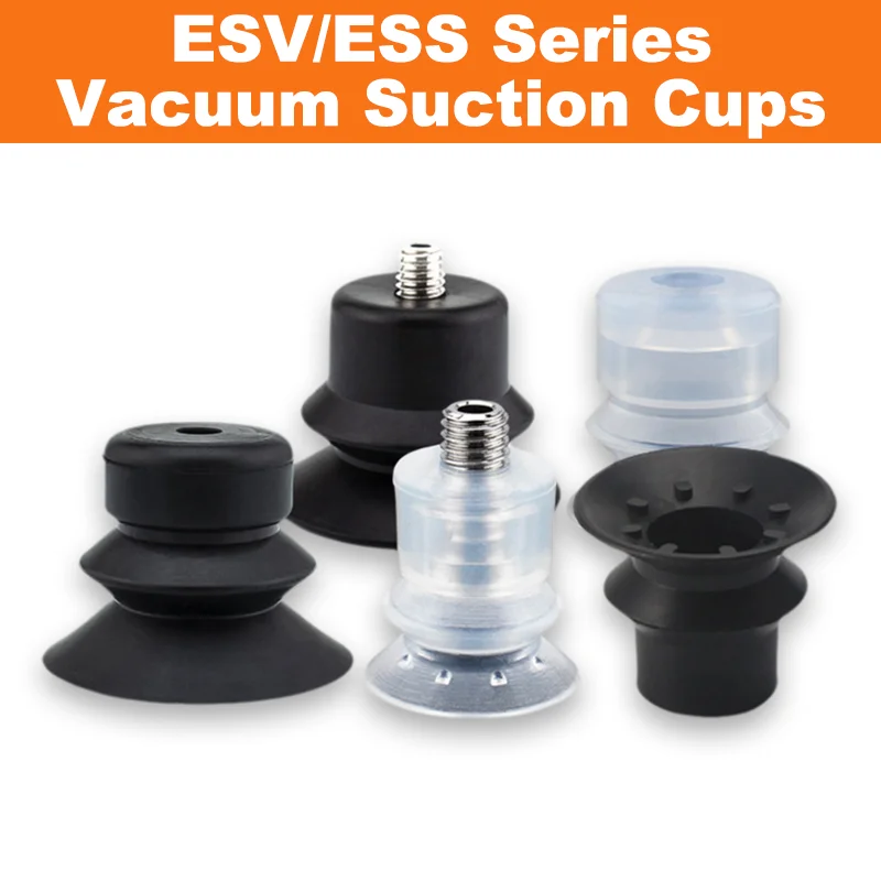 

10pcs/pack ESV/ESS Series Double-layer Corrugated Vacuum Suction Cup ESS/ESV-10/15/20/25/30/40/50-BS/N