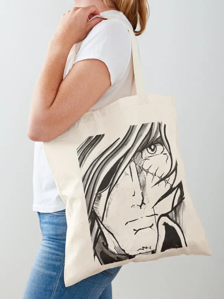 

captain harlock face Tote Bag eco bag folding women cute bags cloth bags