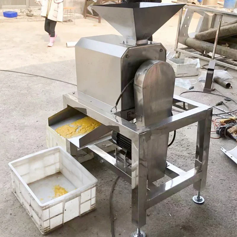 * / * Pitting and Pulping Machine Industrial Apple Fruit Pulper 304 Stainless Steel for 500-600kg/h Fruit Pulp Production