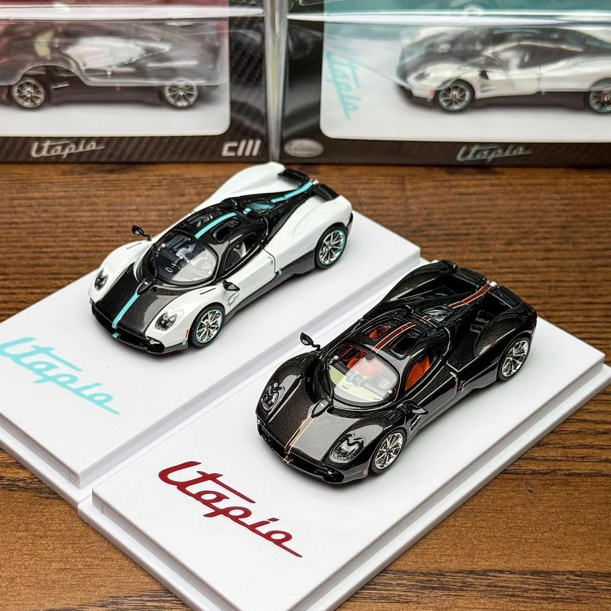 Modèle CM 1: 64 modèle de voiture en alliage de supercar Pagani Utopia