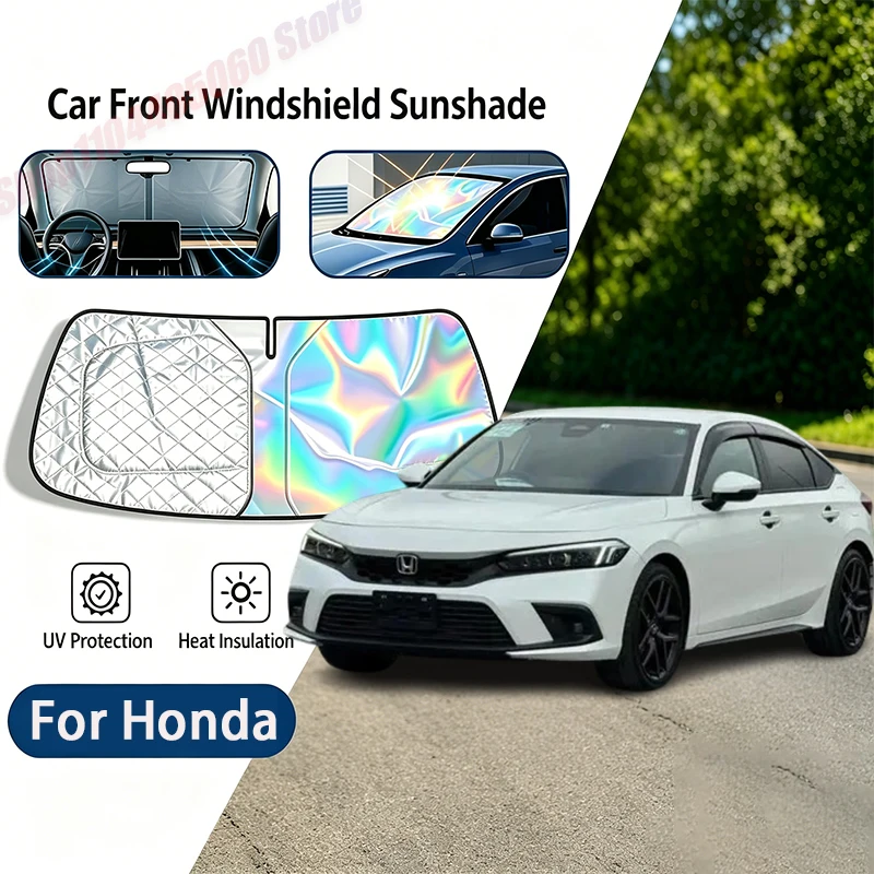 

For Honda Civic FE FL 2022-2026 MK11 Car Sun Visor Auto Front Windshield Sunshade Heat Insulation Summer Cooling Accessories