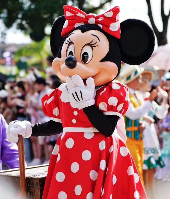 2025 MINISO Disney Mickey Minnie Mouse Cosplay Mascot Costume Adult Anime Cartoon Advertising Party Large Plush Advertising AliExpress