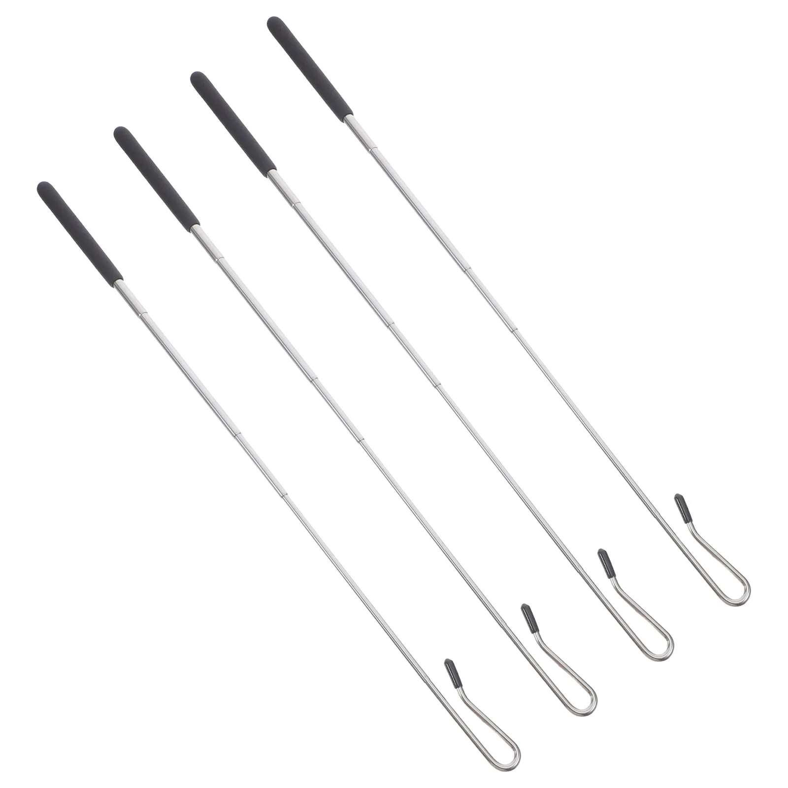 4Pcs Adjustable Puppet Control Rod Metal Hand Sticks Extendable Arm Control Accessories for Stage Performances 20-55cm