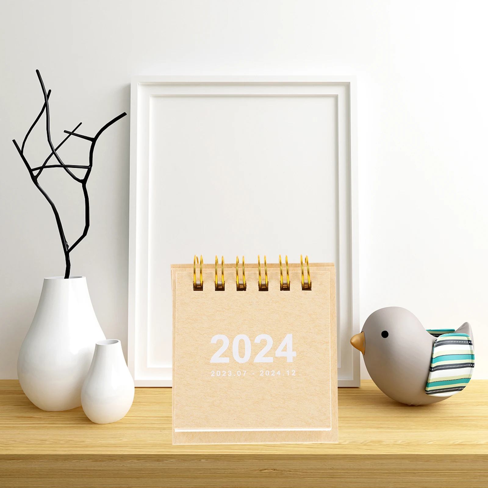 

Mini Desk Calendar Desktop Paper Turn The Page Small Tabletop Calendars Office Decoration for