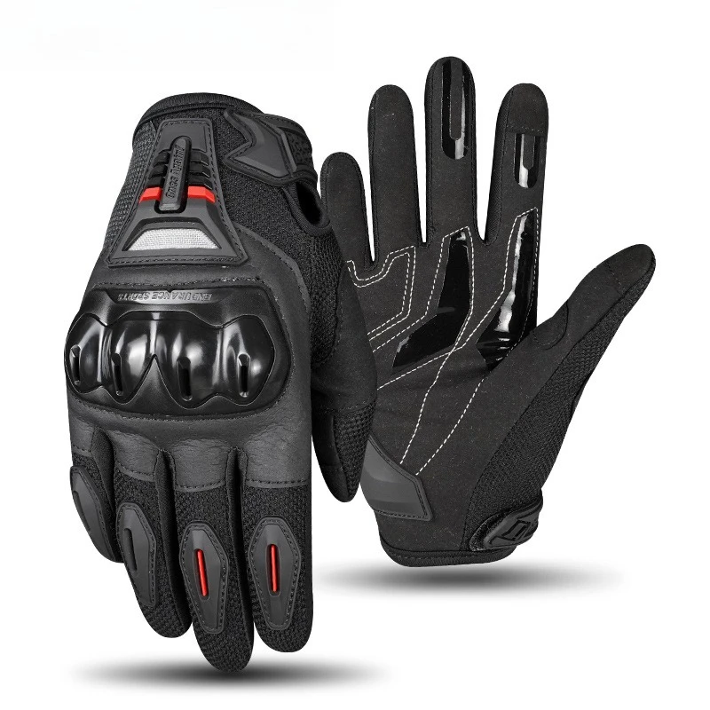 

Motorcycle Riding Gloves Summer Full Finger Breathable Anti Fall Motorbike Motocross Racing Touring Off Road Men Protective Gear
