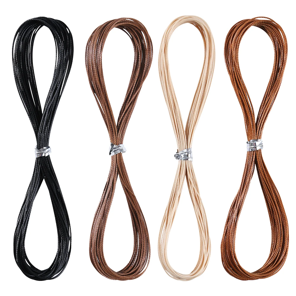 

0.5mm Waxed Thread Cord for Jewelry Making, Beading Thread Crafting Rope for Bracelet Necklace Weaving, Waxed Polyester String C