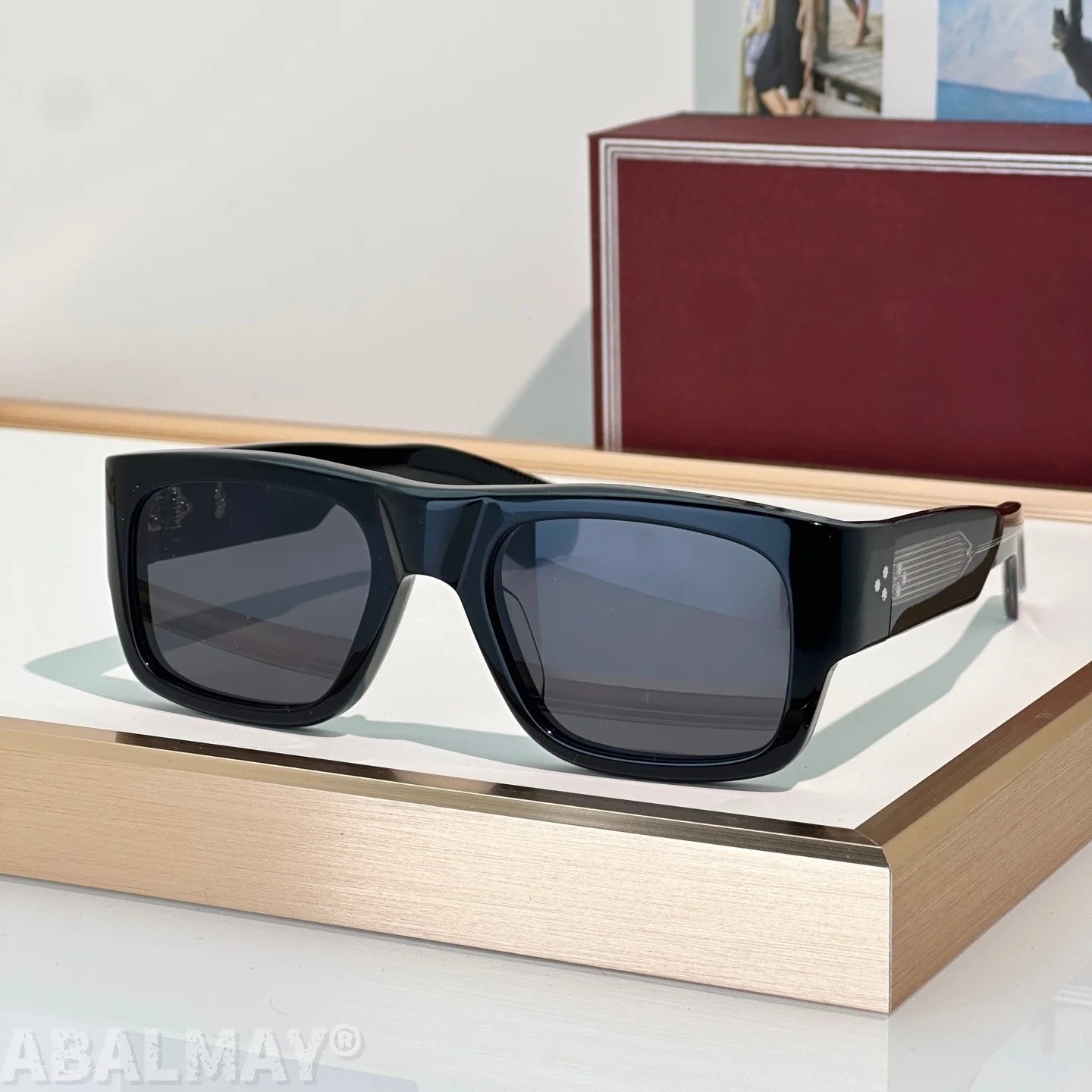 

DONAT 54-22 Top Quality Mens Sunglasses for Women Classic Punk Luxury Acetate Titanium UV400 Designer Sunglasses with box