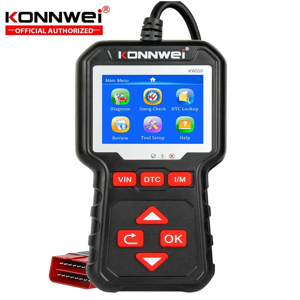 KONNWEI KW320 Obd2 Car Scanner Auto Tools Obd 2 Diagnostic Tool 2024 Professional Automotive Scanner Car Code Reader for Auto