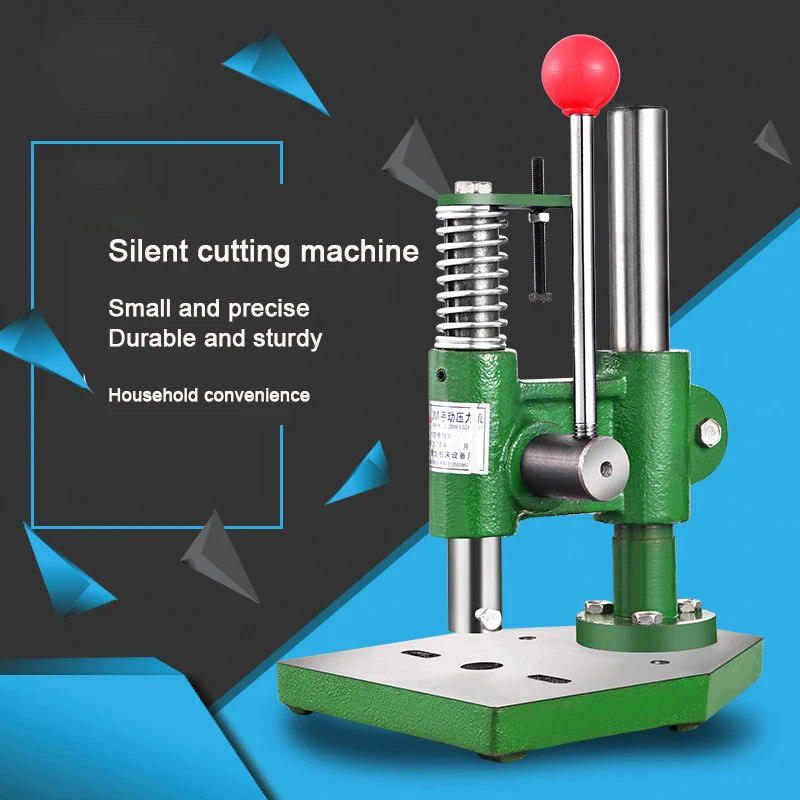 Small Manual Press Desktop Industrial Micro Punching Press Adjustable Height JM-16 Square Head Round Head Press Alloy Rocker