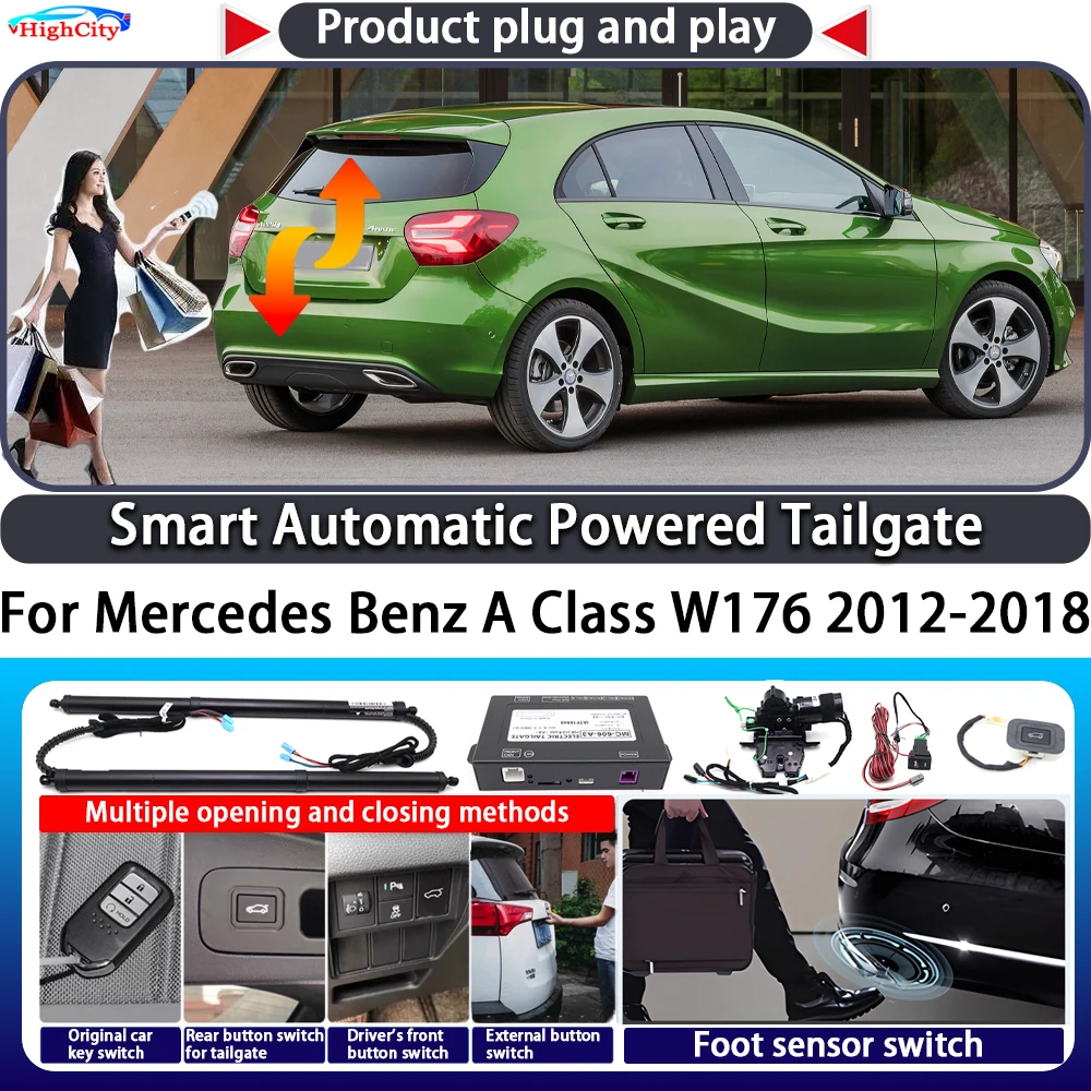 

For Mercedes Benz A Class W176 2012-2018 Smart Automatic Powered Tailgate Key Control Trunk Close Kit Electric Power Tailgate