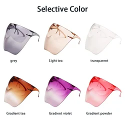 Full Face Sunglasses Mask Women Men Protective Faceshield Glasses Sunglass Covered Spherical Lens Anti-Spray Cycling Sunglasses