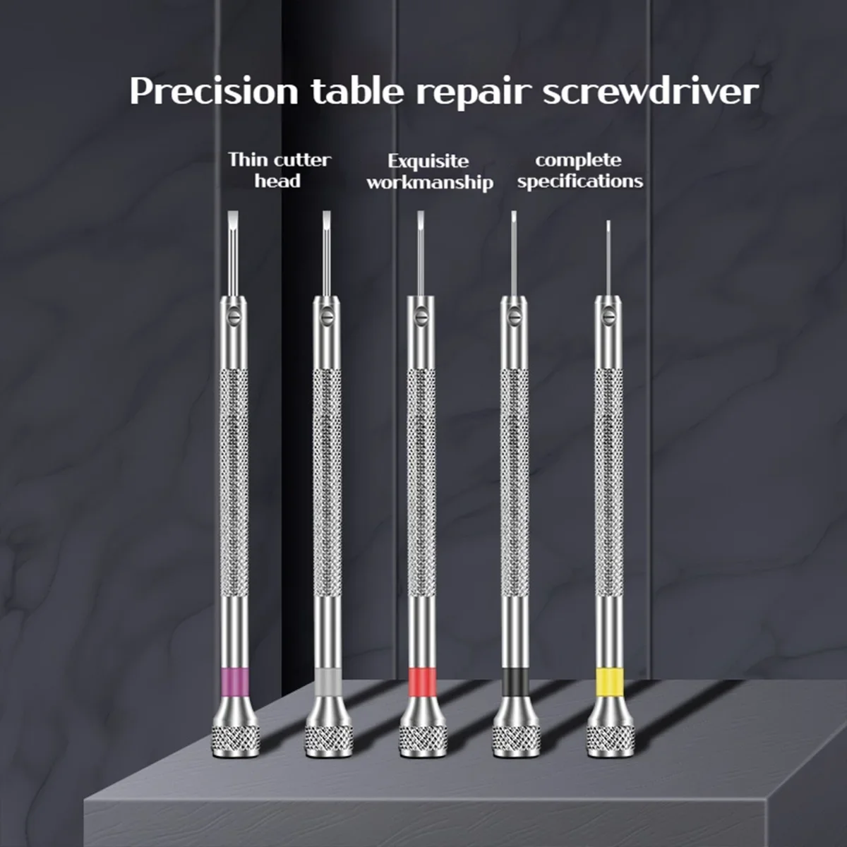 Präzisions-Schraubendreher für die Reparatur von Uhren, 0,8–1,6 mm, Mini-Schlitzschraubendreher, Handwerkzeug zur Reparatur von Präzisionsinstrumenten