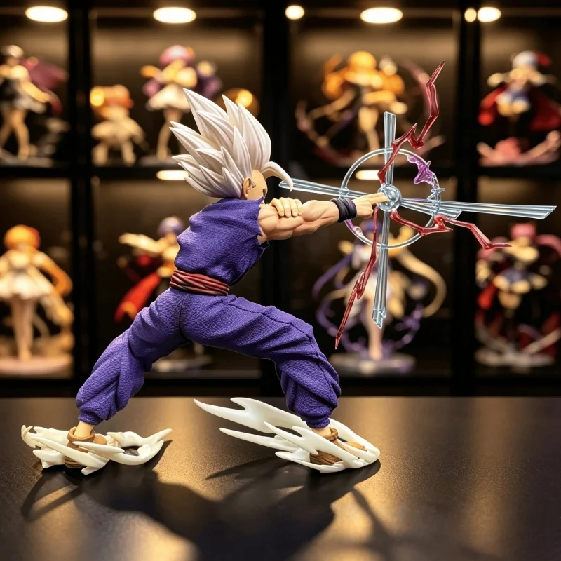 Dragon Ball Super Hero Beast Gohan Action Figure 28cm Son Gohan Special Beam Cannon Statue Collectible Model Toy Gift for Fans - view 3