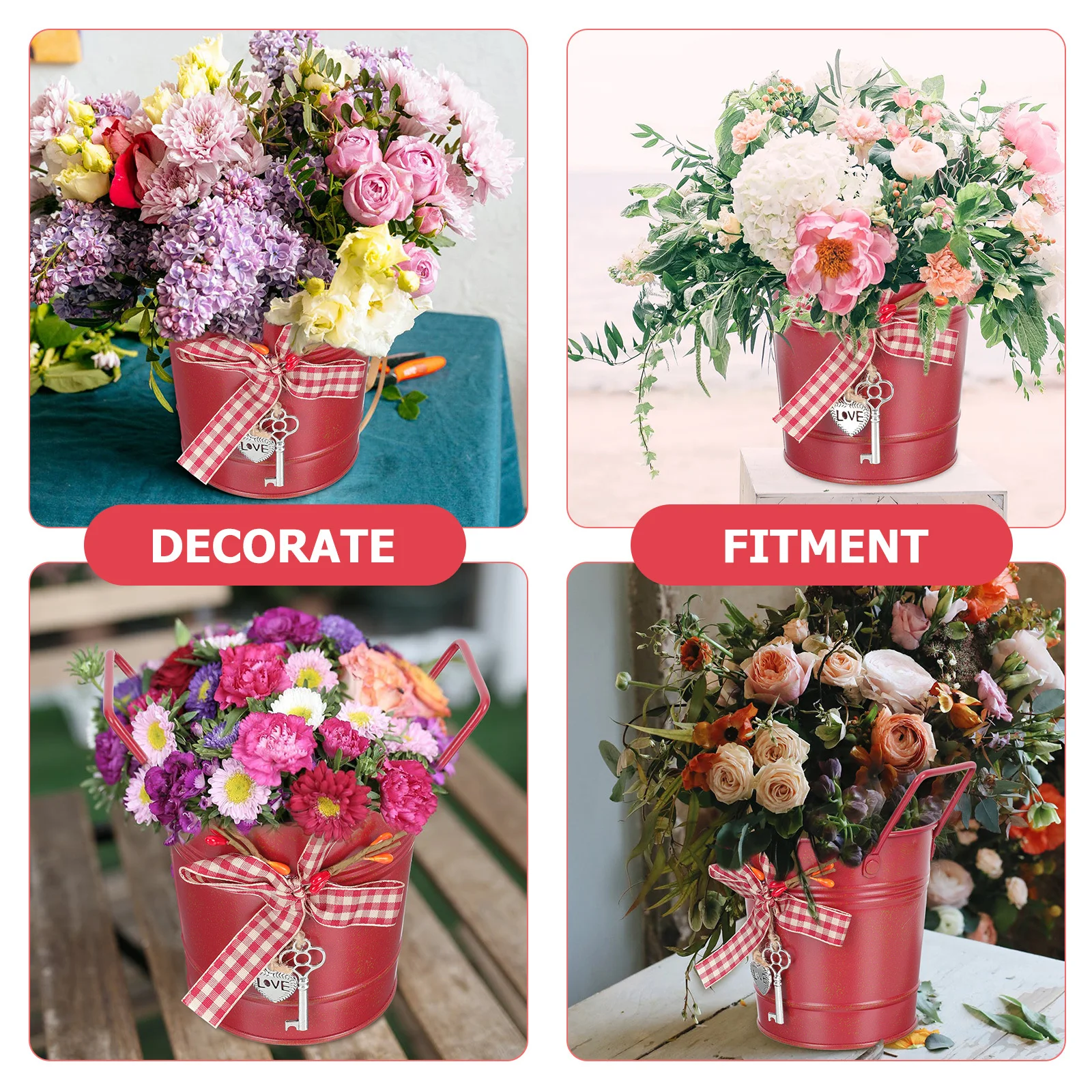 

1pcs Butterfly Bow Succulent Planter Creative Flowerpot For Home Decor Desktop Wedding Party Floral Arrangement Holder Household