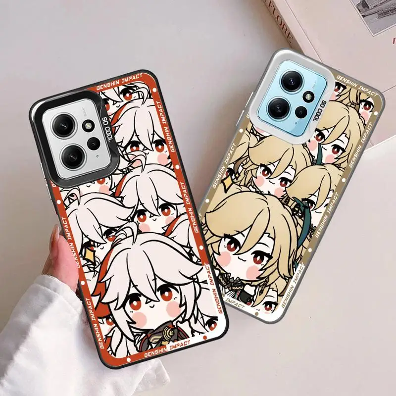 Cute Kaedehara Kazuha Kaveh phone cases for Xiaomi Poco C50 X3 NFC C61 C51 X3pro Redmi 12C 13 A2 A3x 12 funda Back Shell Cover