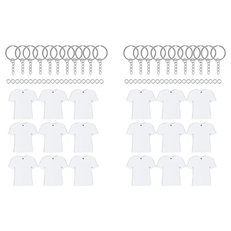 AB11-144Pcs porte-clés par Sublimation vierges en vrac-porte-clés vierges par Sublimation avec Film de protection blanc-porte-clés de sport en MDF