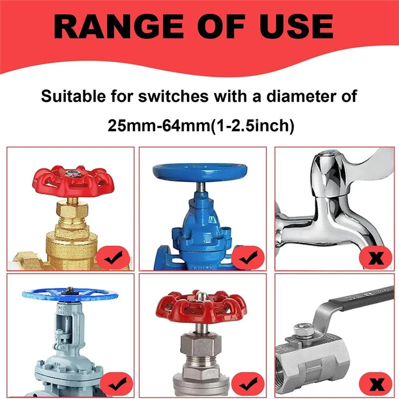 A47Z Gate Valve Lockout Device With Coded Lock Suited For 1 To 2-1/2 Gate Valve Handles Gate Valve Lockout Water Spigot Lock