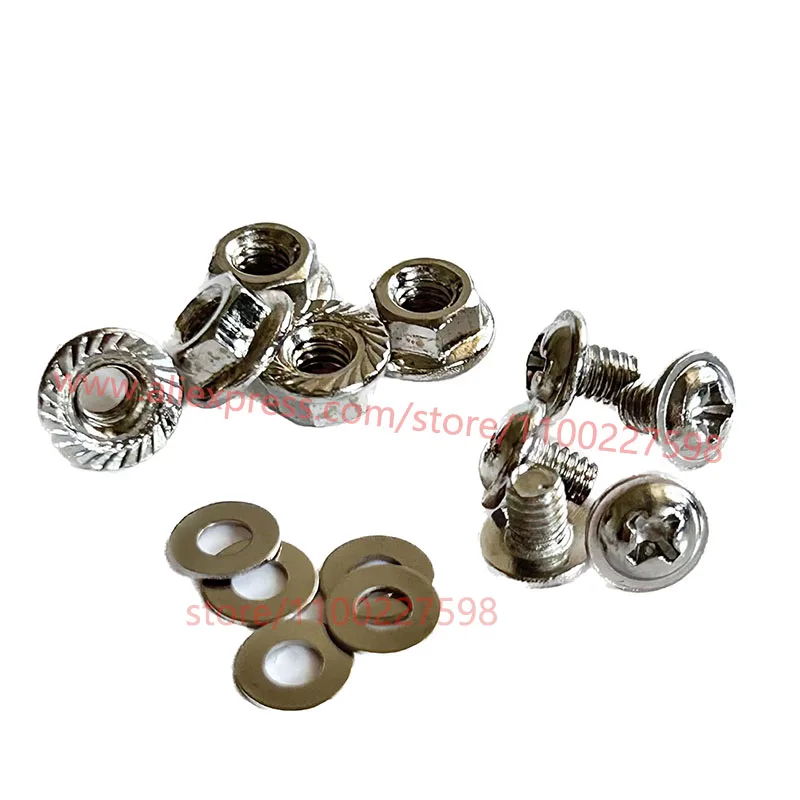 32650 Screw No Welding Installation M4*5 Screw Nut Spacer Fixing Accessories for DIY 32650 Battery Pack