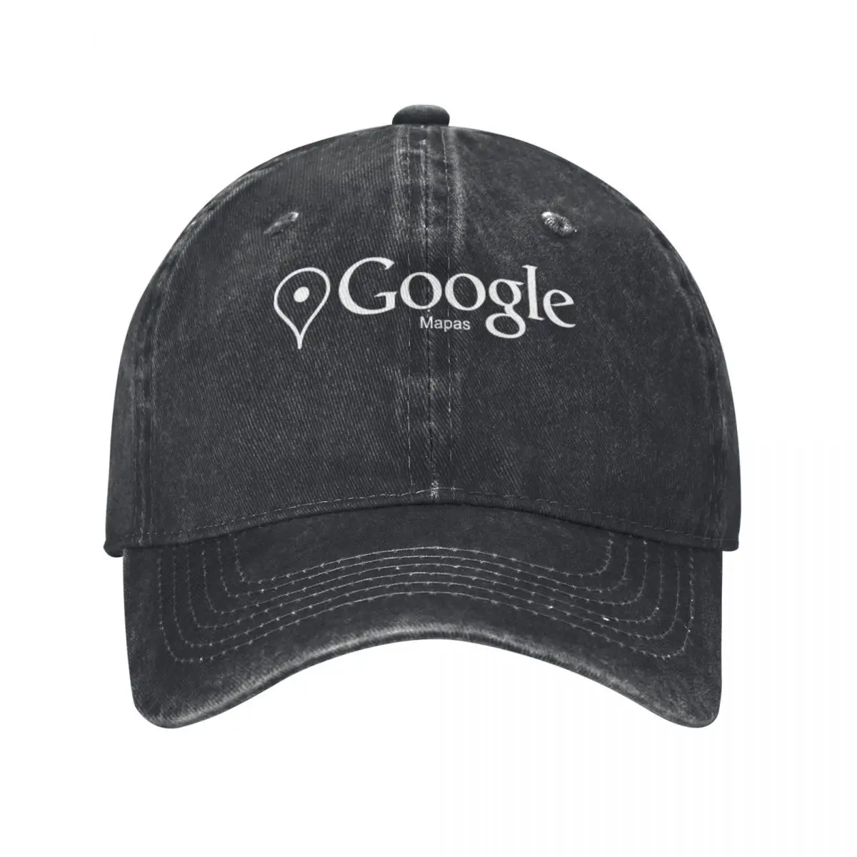 Unisex Google Mapas Baseball Cap, Algodão Chapéus