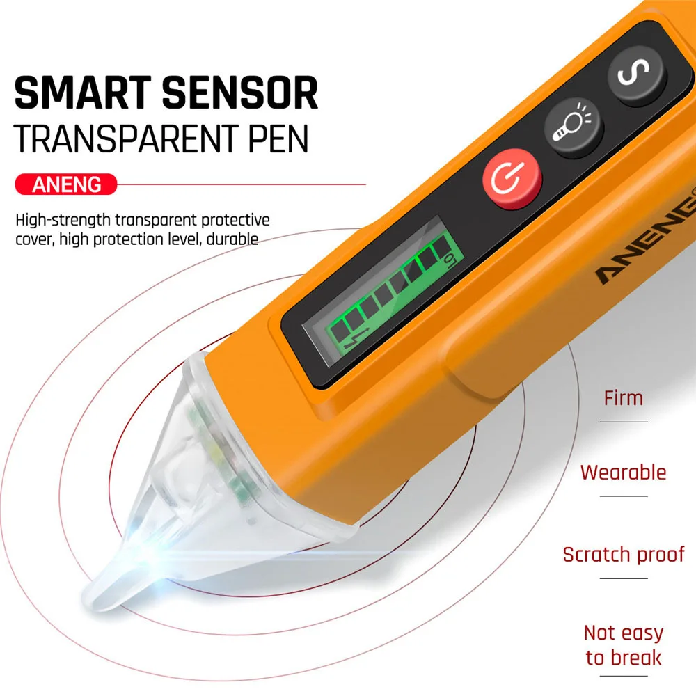 ANENG VC1010 Elektryczne pióro testowe Inteligentny multimetr w kształcie pióra przyrząd elektryczny NCV Tester napięcia detektor drutu
