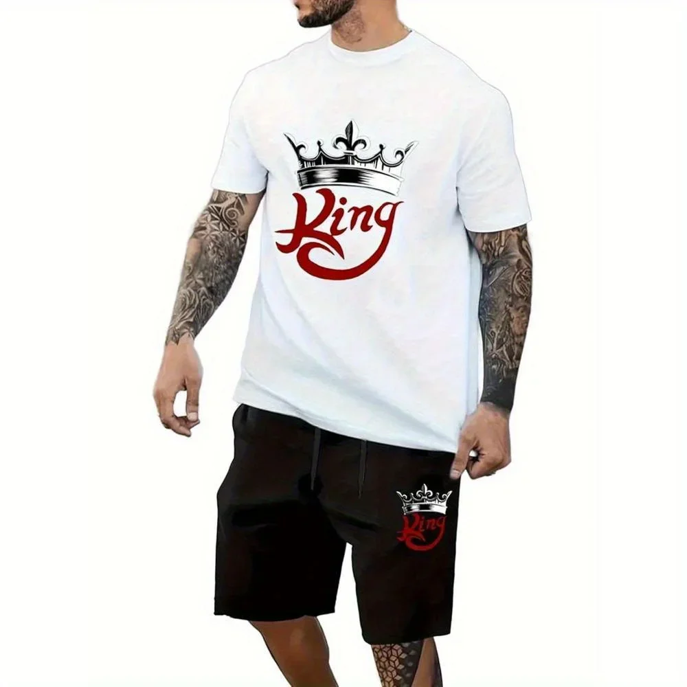 تيشيرت رجالي مقاس كبير، 100% قطن، أزياء عيد الميلاد، بلوزة رجالية، مناسبة للارتداء في المنزل، محلات المكاتب #1