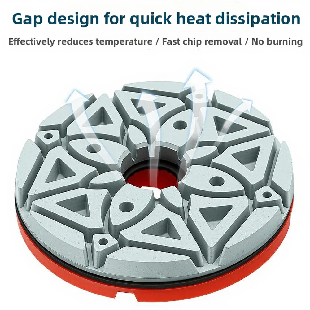 

5 Inch 125mm Resin Grinding Wheel Snail Lock Edge Polishing Pad For Marble Granite Metal With Multiple Grits For Smooth Finish