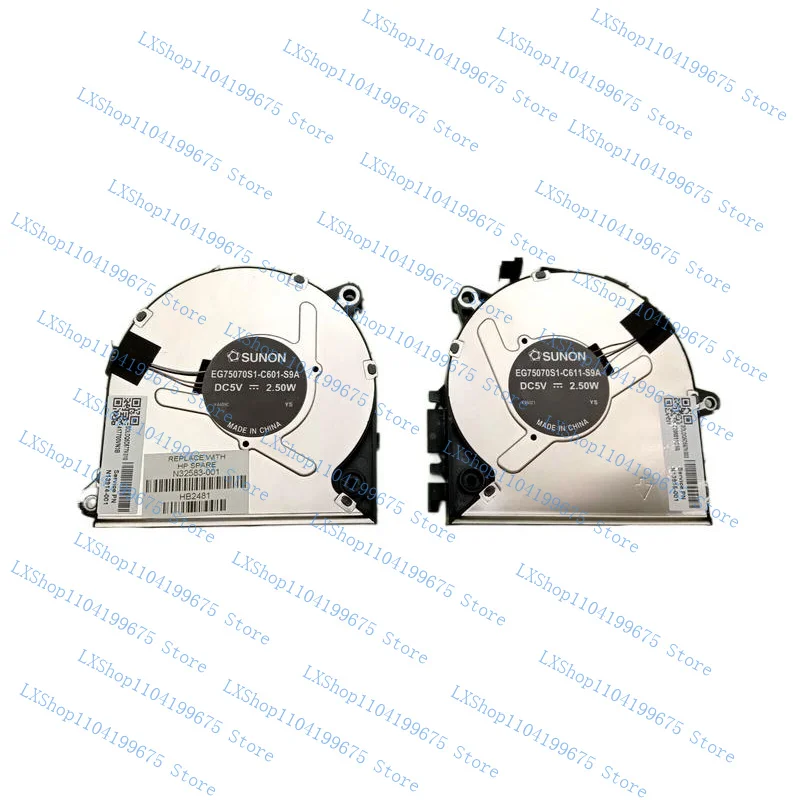 

New FOR HP ZBook Power G9 Laptop CPU+GPU Fans N13915-001 N13914-001 N32583-001