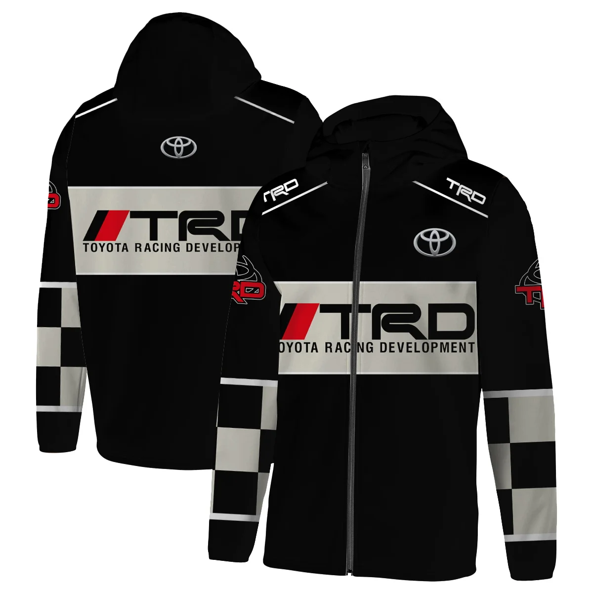 

2025 Toyota GR Gazoo Racing Jacket TRD Vintage Jacket Unisex Rally Racer Spring and Autumn Hooded Zip Jacket
