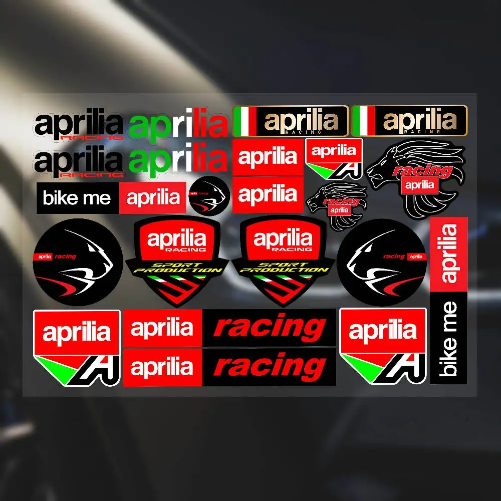 A-Aprilia Stickers Moto Sticker Auto Body Bumper Windows Motorcycle Laptop Walls Vinyl Film Decal Car Tuning Accessories