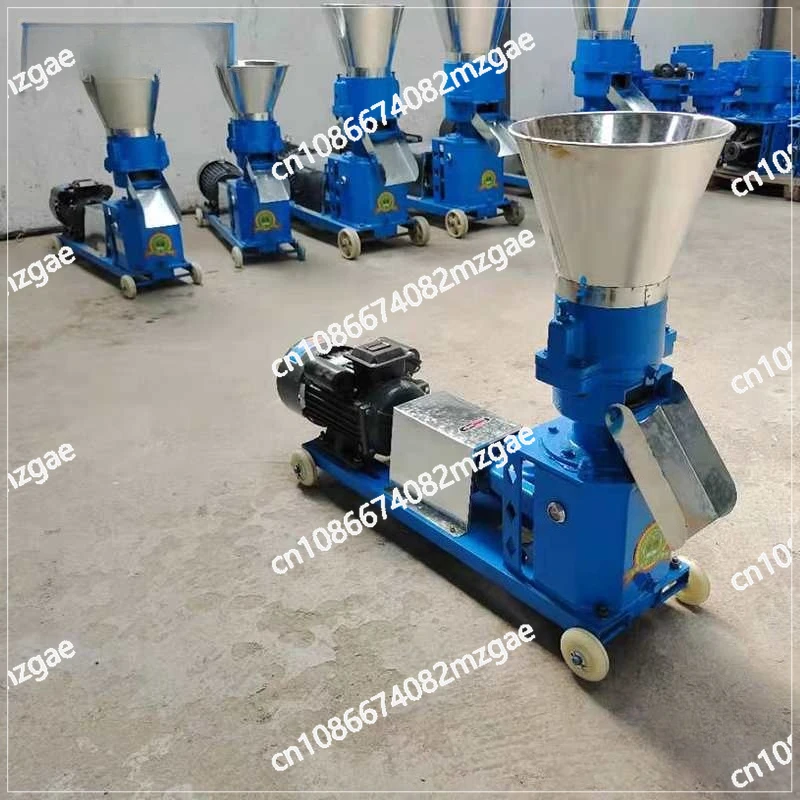 Feed pellet mill small 220v household breeding equipment rabbit cattle sheep pig making pellet machine dry and wet