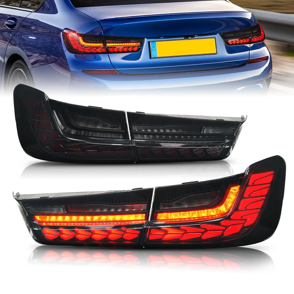 

Pair Of Car Tail Light Assembly For BMW 3 series G20 G28 2019-2021 LED Brake Signal light Tuning Parts Car Rear Lamp System