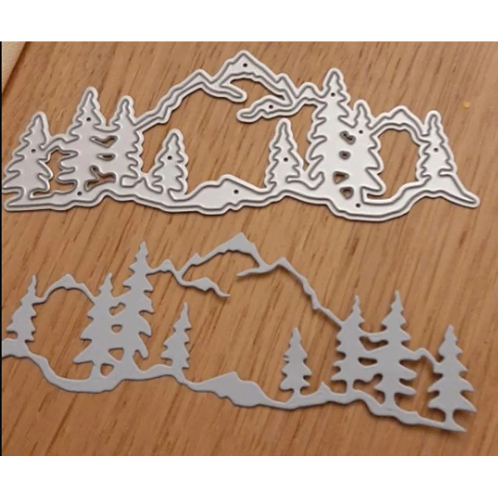 New cutting dies 2024 new arrivals Christmas Forest Dies Metal Cut Dies for DiY scrapbooking perforadora para papel Handicrafts