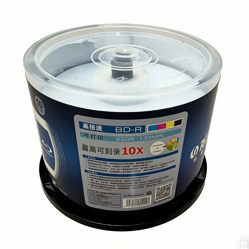 Blu-Ray-Discs 25GB Beschreibbare Blu-ray-Disc BDR BD-R 25G 130Min 10X 50 Stück/Packung – Detail 2
