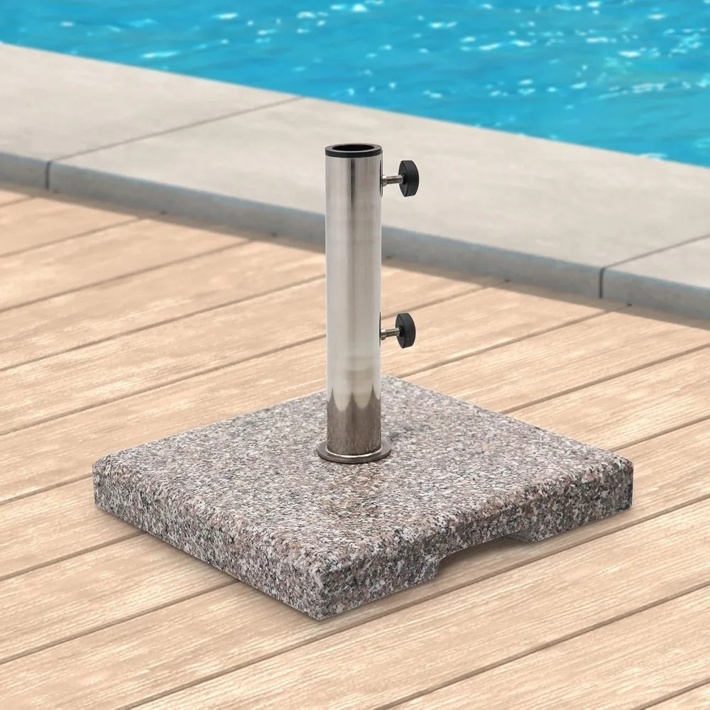 

42LBS Square Granite Umbrella Base Grey, Customized