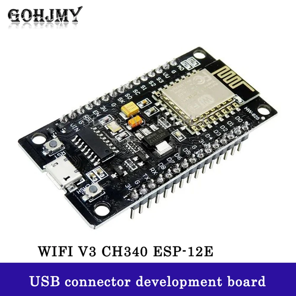 ESP8266 CH340G CH340 G NodeMcu V3 Lua Wireless WIFI Module Connector Development Board Based ESP-12E USB Repalce CP2102