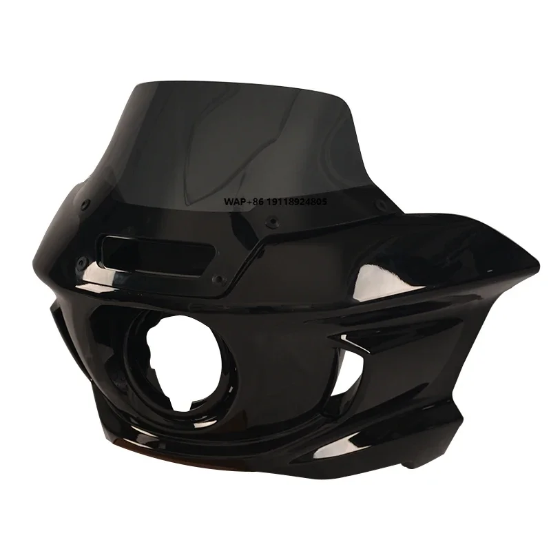 

Motorcycle Culb Style ST Headlight Fairing with 6 Inch Windshield Bracket for Softail FLXR FXLRS 2018 up