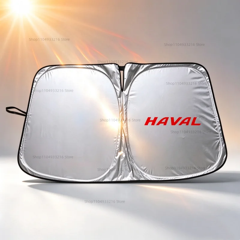 Car Windshield Sun Shade Foldable Aluminum Foil Sun Visor Auto Front Window Sunshade UV Protection For Haval Accessories