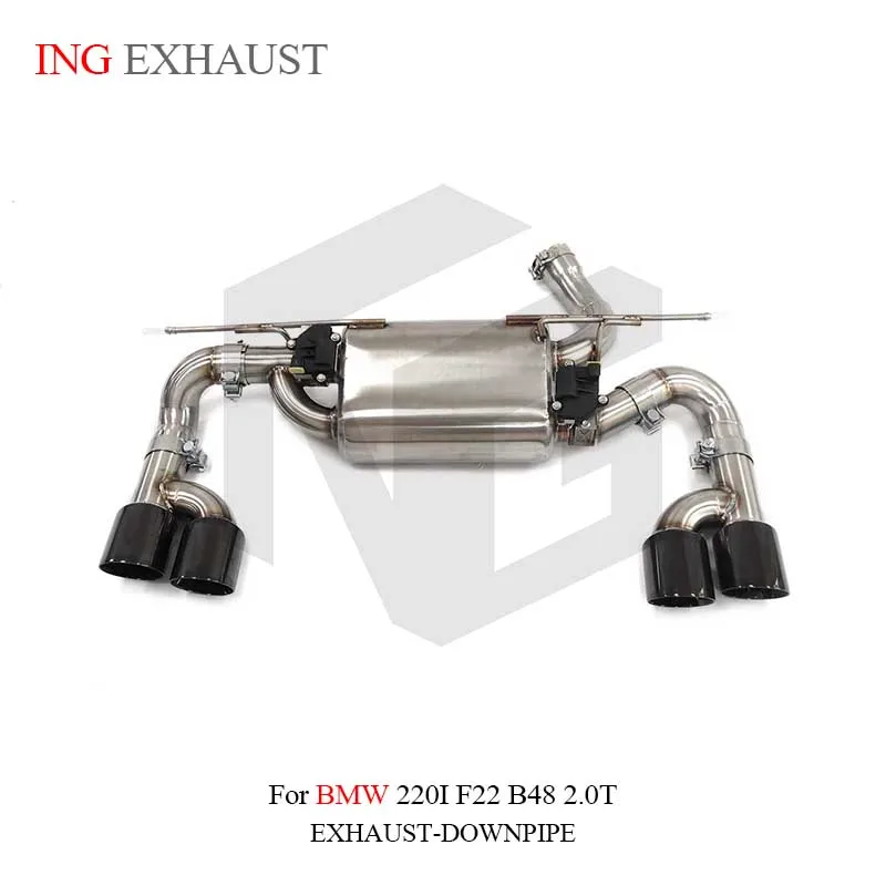 ING Exhaust System Stainless Steel Performance Catback for BMW 220i F22 B48 2.0T Muffler with Valve Car Accessories