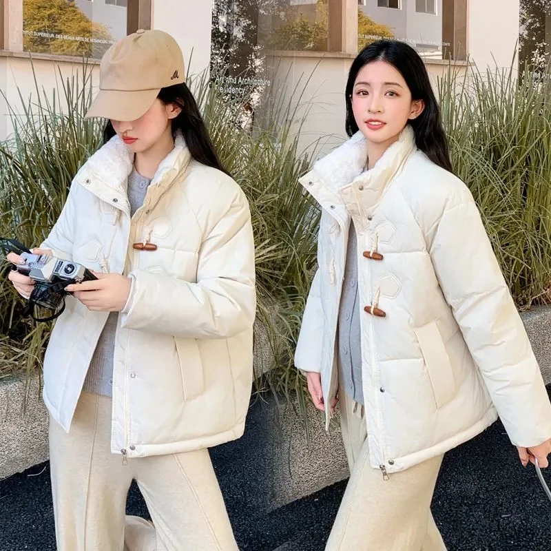 

2024 New Autumn Winter Women Short Down Cotton Jacket Women Parkas Thin light Liner Warm Coat Female Casual Outwear Lady Tops
