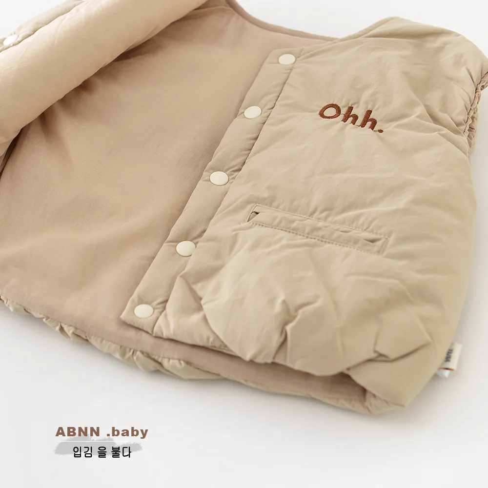 2025 شتاء جديد طفل بلا أكمام سترة دافئة الرضع الفتيات سترة صوف سترة زائد المخملية سميكة طفل الفتيان القطن وسادة مبطنة