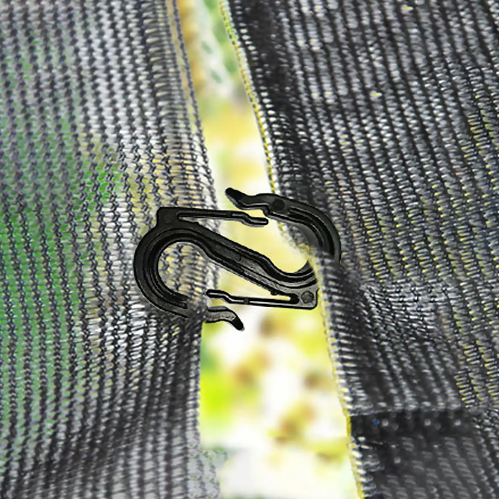 Shade Cloth Clips Shade Fabric Clamps Accessories S-shape Plastic Hooks Vegetable Greenhouse Hooks Home Gardening Supplies