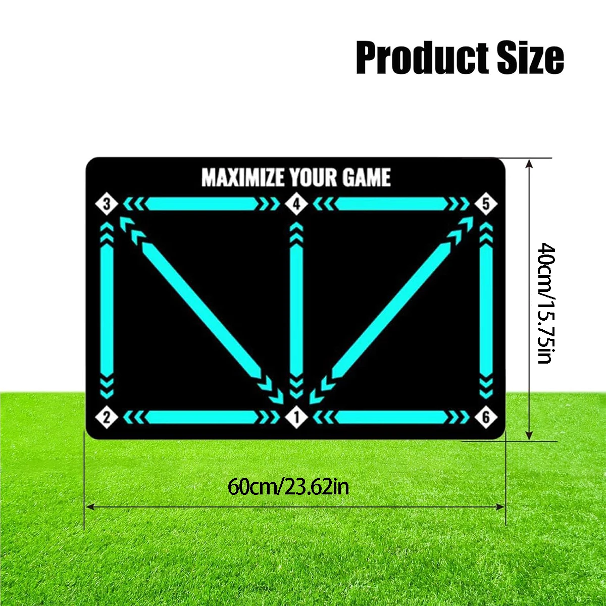 1Pc Soccer Training Mat（40*60cm） - Enhance footwork and BallControl Durable Football Mat Training Tool for Ball Mastery