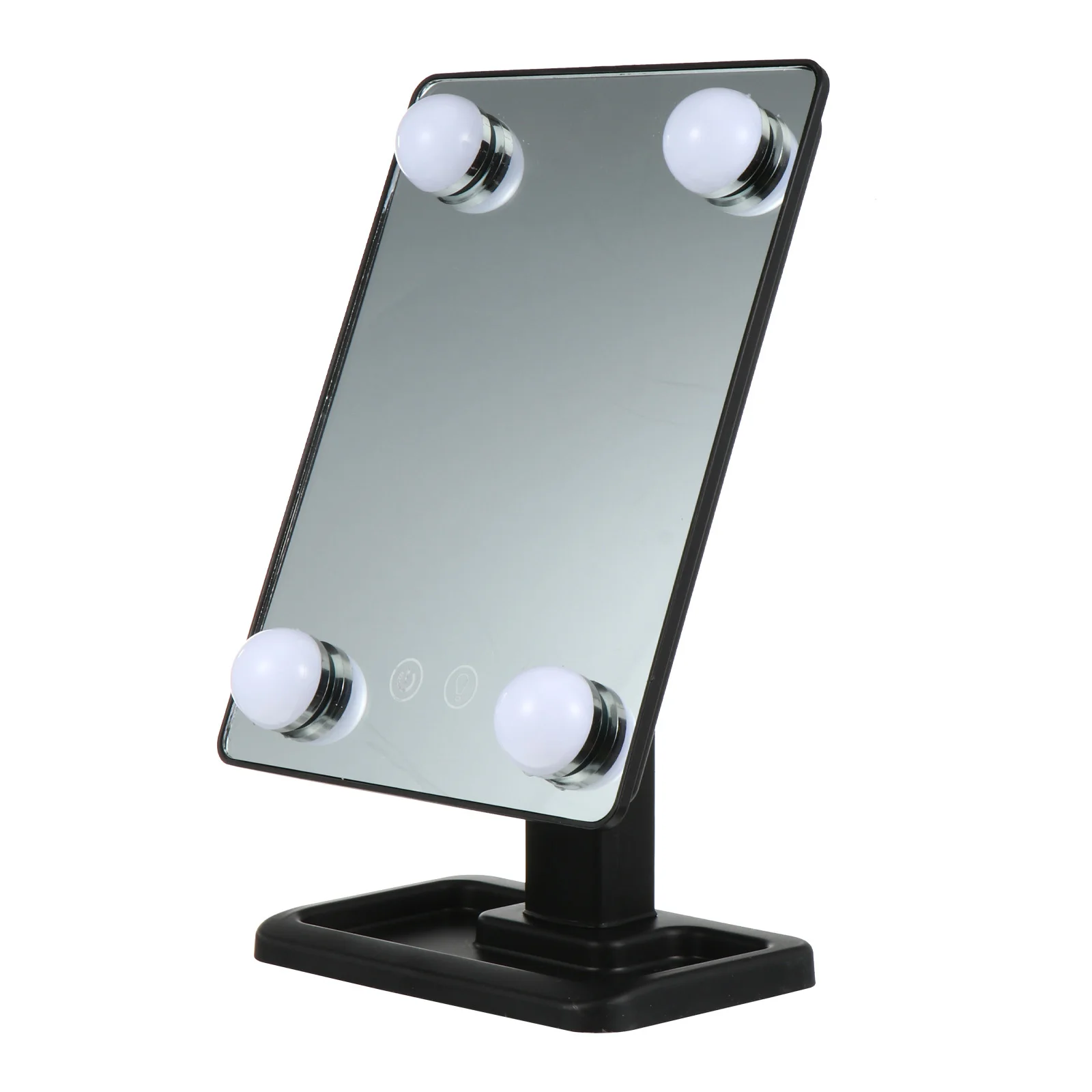 Miroir de vanité de table pivotant réglable à 3 vitesses de maquillage LED pour salle de bain chambre coiffeuse miroir de vanité LED