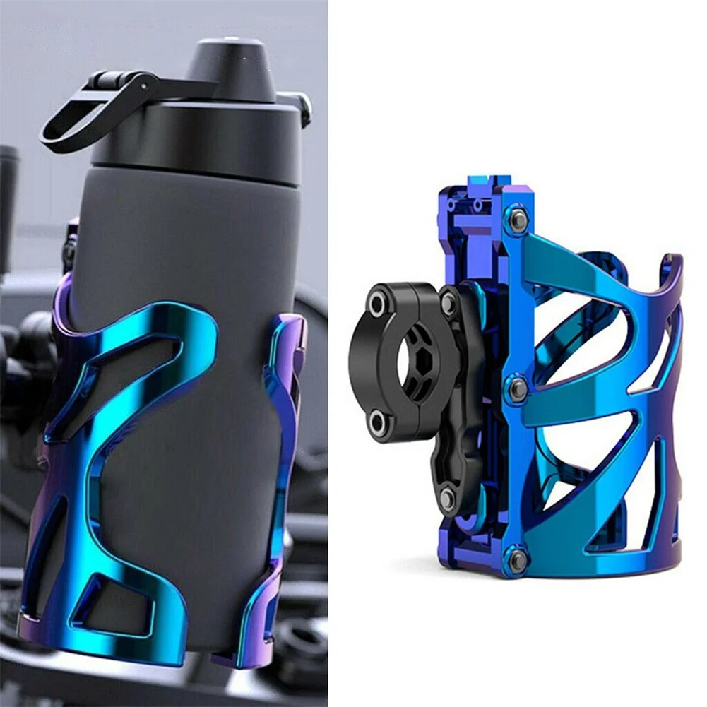 

Держатель для стакана на руль мотоцикла с регулируемым креплением для труб диаметром 18 мм и 32 мм для велосипедов, скутеров, инвалидных колясок